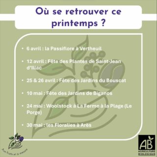 C’est le printemps, et avec lui, le retour des foires aux plantes ! #pepinierefruitiere #producteurlocal #permaculture