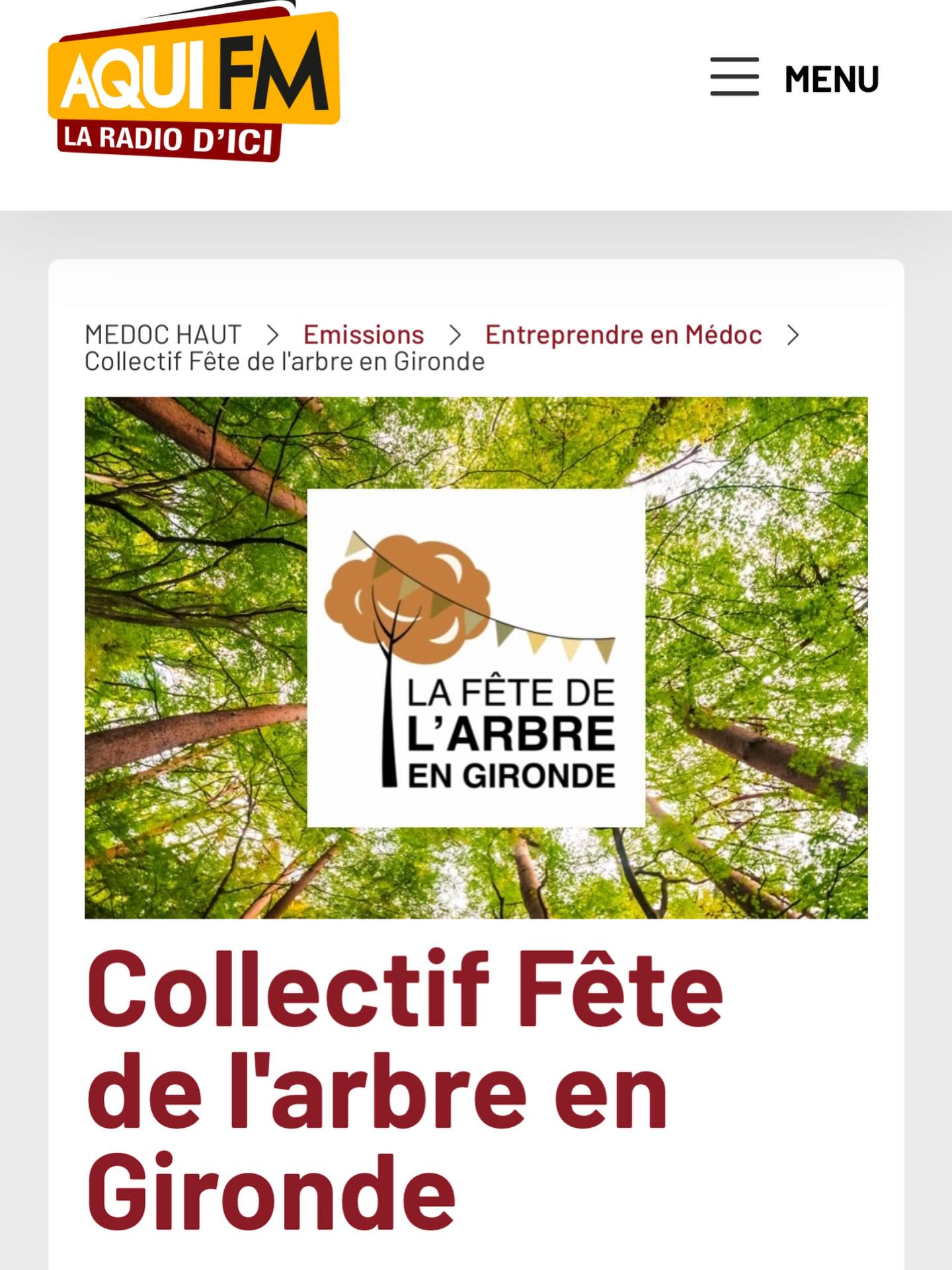 Vous voulez en savoir plus sur la Fête de l’Arbre en Gironde ? @fetedelarbreengironde
Cette semaine, la radio @aqui.fm (Médoc et Bassin d’Arcachon) diffuse 5 courts podcasts de 2min (1 épisode par jour) pour aborder le collectif et les motivations à l’origine de cet événement.
Retrouvez les épisodes sur le site d’AquiFM, rubrique « Entreprendre en Médoc » (et soyez indulgent avec moi svp 😂) - lien bio
#fetedelarbeengironde #aquifm #radiolocale #radioassociative #medoc #bassindarcachon #gironde #plantonsnotrefutur #permaculture #jardinforet #foretcomestible